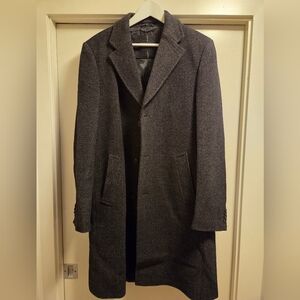 Bellissimo Men's Classic Wool Blend Gray Coat